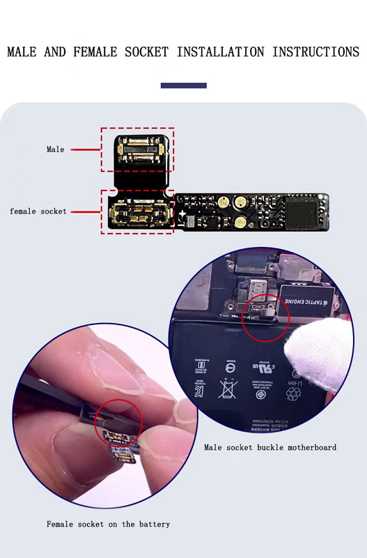 Batterie tableau de données flexible câble est adapté pour iPhone 11 12 13 Pro Max batterie pour réparer automatiquement entièrement la santé