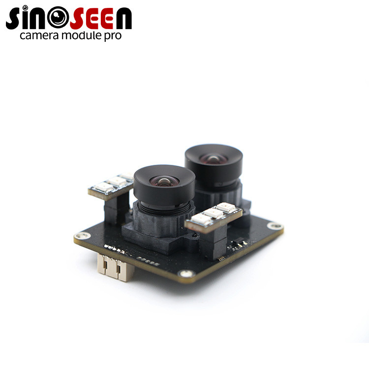 Module de caméra à double objectif de 2 MP avec lumière de remplissage et interface USB pour une fonctionnalité améliorée